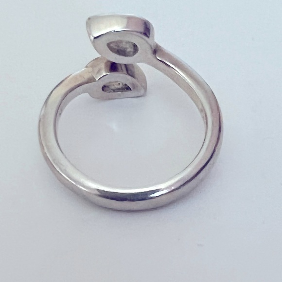 Links of London Dual Teardrop Silver Ring - Picture 2 of 4